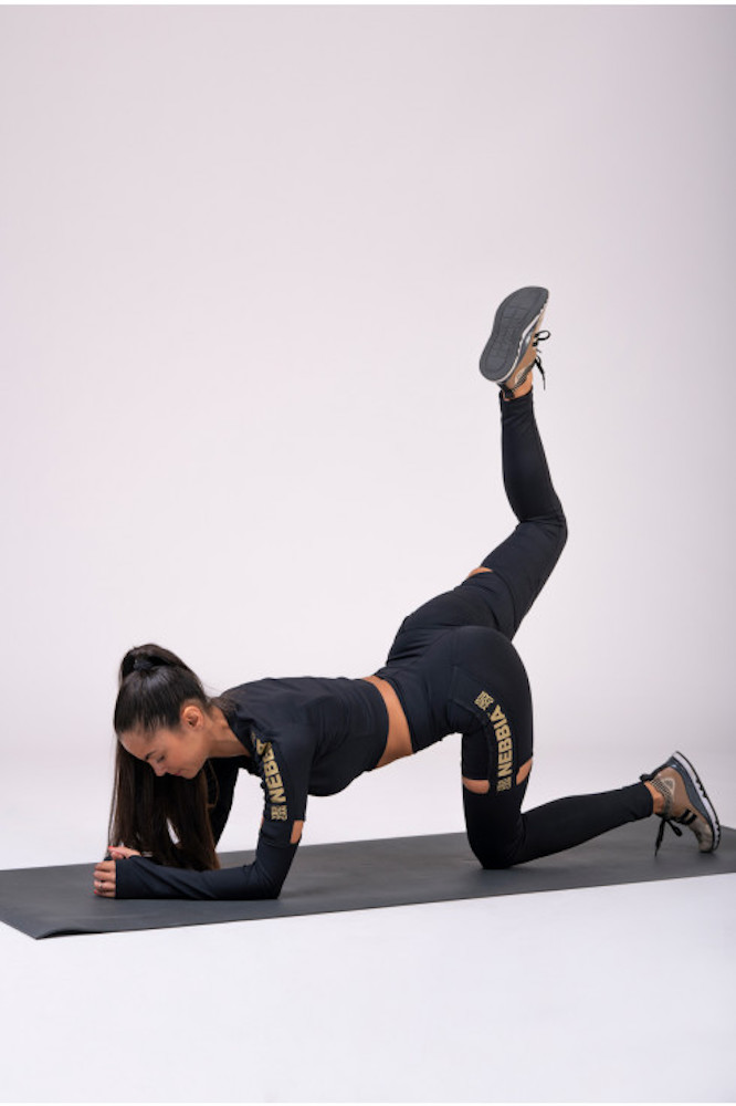 CHILY FIT NEBBIA Gold Mesh Leggings